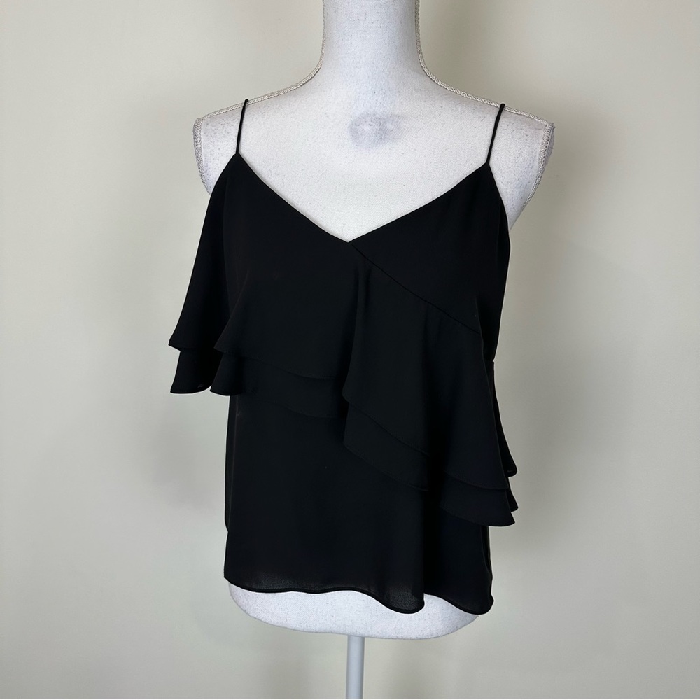 J. Crew Black Layered Cami Tank Size 4